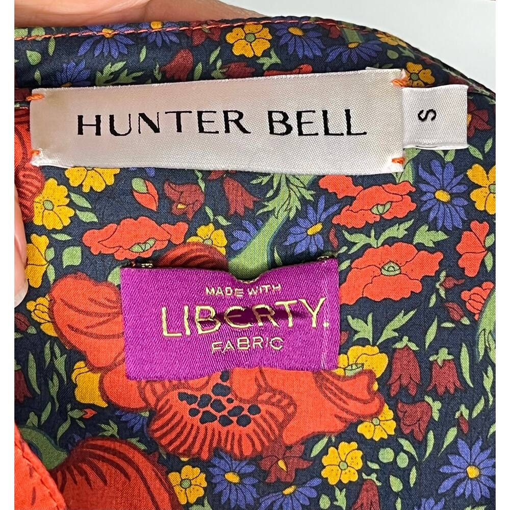 HUNTER BELL Sz S Small Holloway Dress Liberty London Floral - Picture 3 of 11